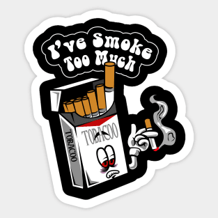 Cigarette Box Sticker